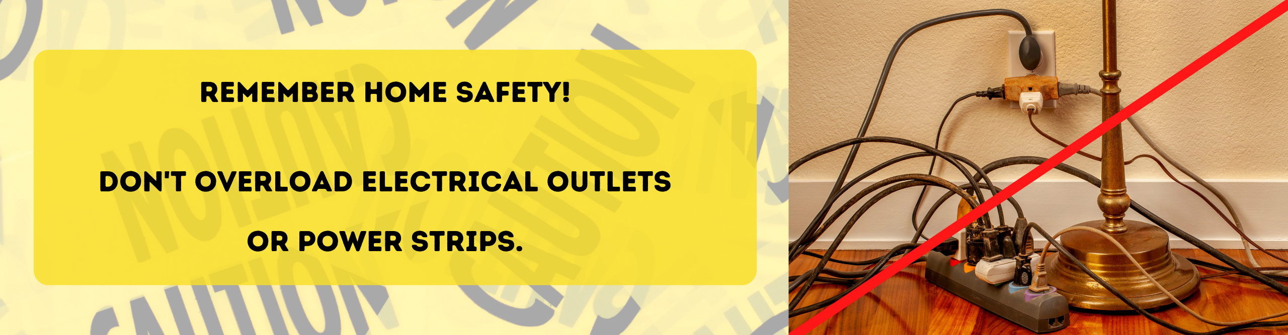 Safety - don't overload outlets