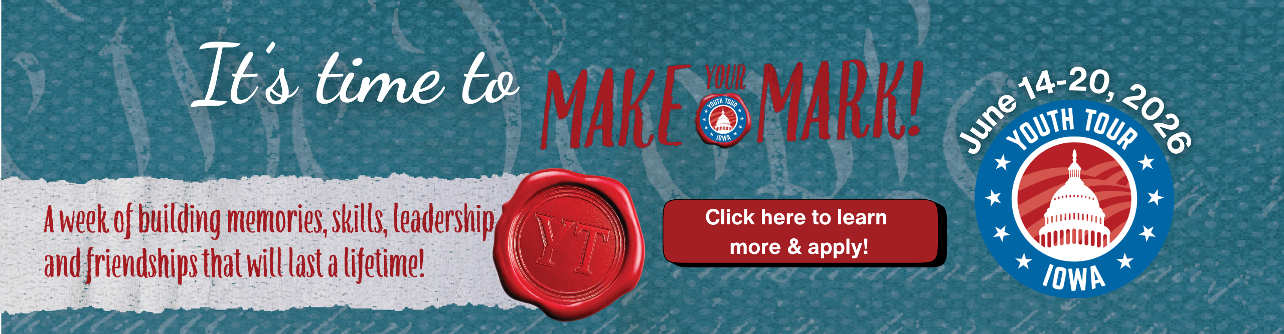 Youth Tour information slide