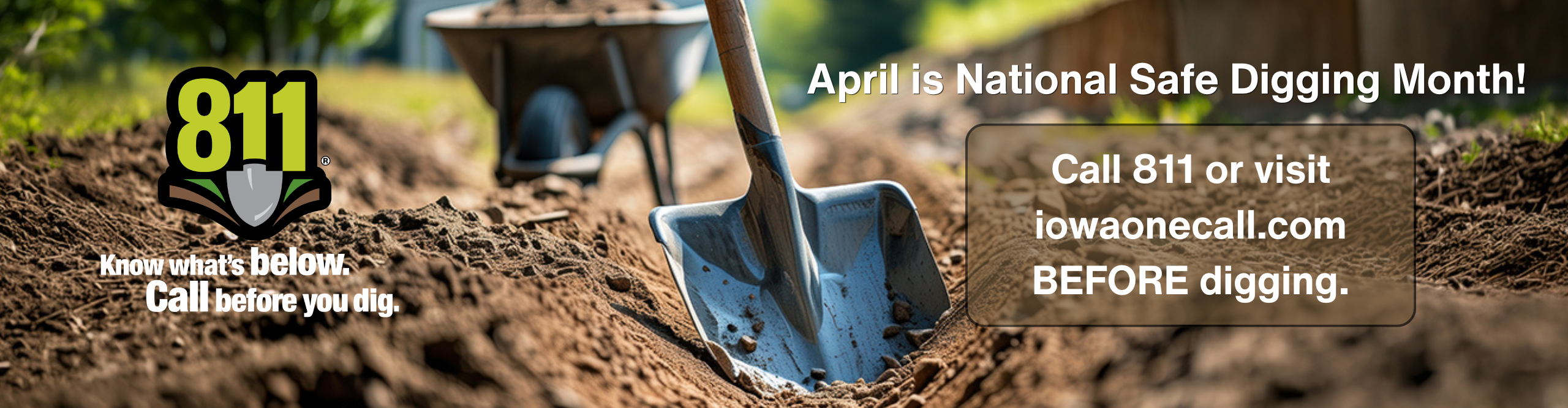 April is national safe digging month